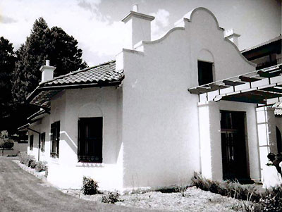 An example of the Mission architectural style in El Paso county.