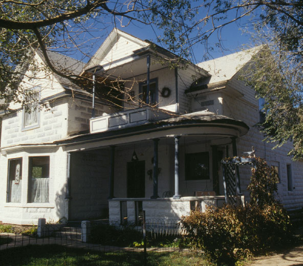 The Salazar House showing the front porch.
