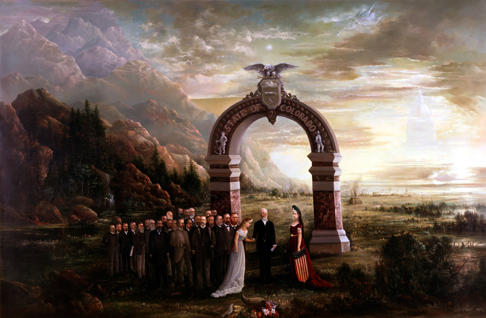 Painting "ADMISSION OF COLORADO TO THE UNION"