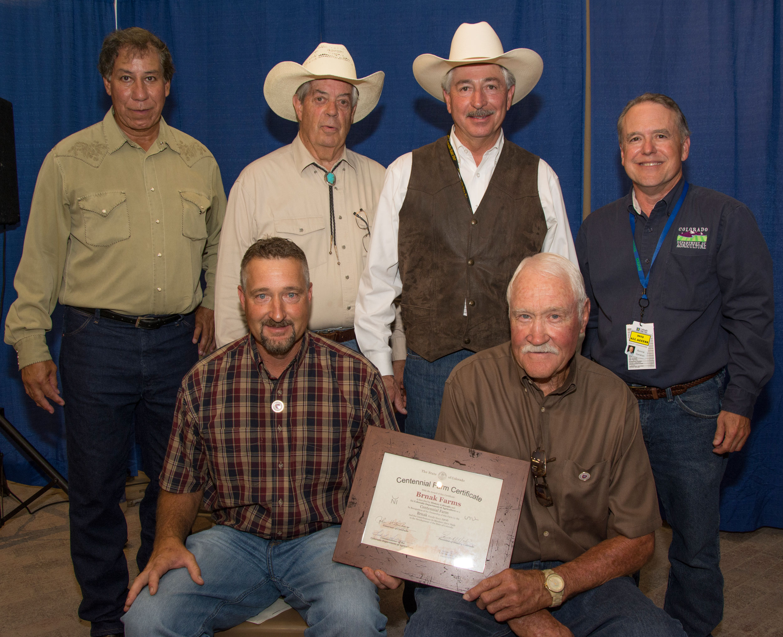 Brnak Farms receive their Centennial Farm award.