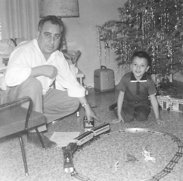 Larry Apodaca as a child with his father Gene Apodaca