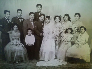 Photo of Gina Del Castillo's parents' wedding
