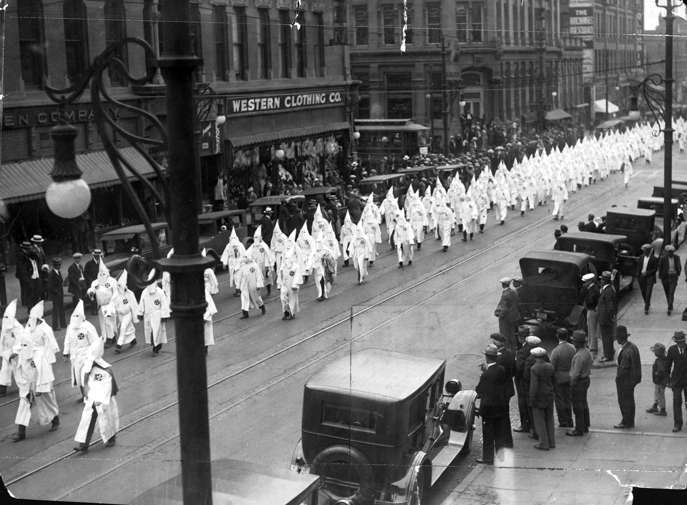 KKK marching through downtown Denver