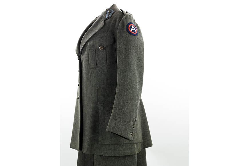 Agnes Vaille’s World War I Red Cross uniform, 1918