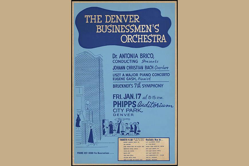Denver Businessmen’s Orchestra poster, 1964