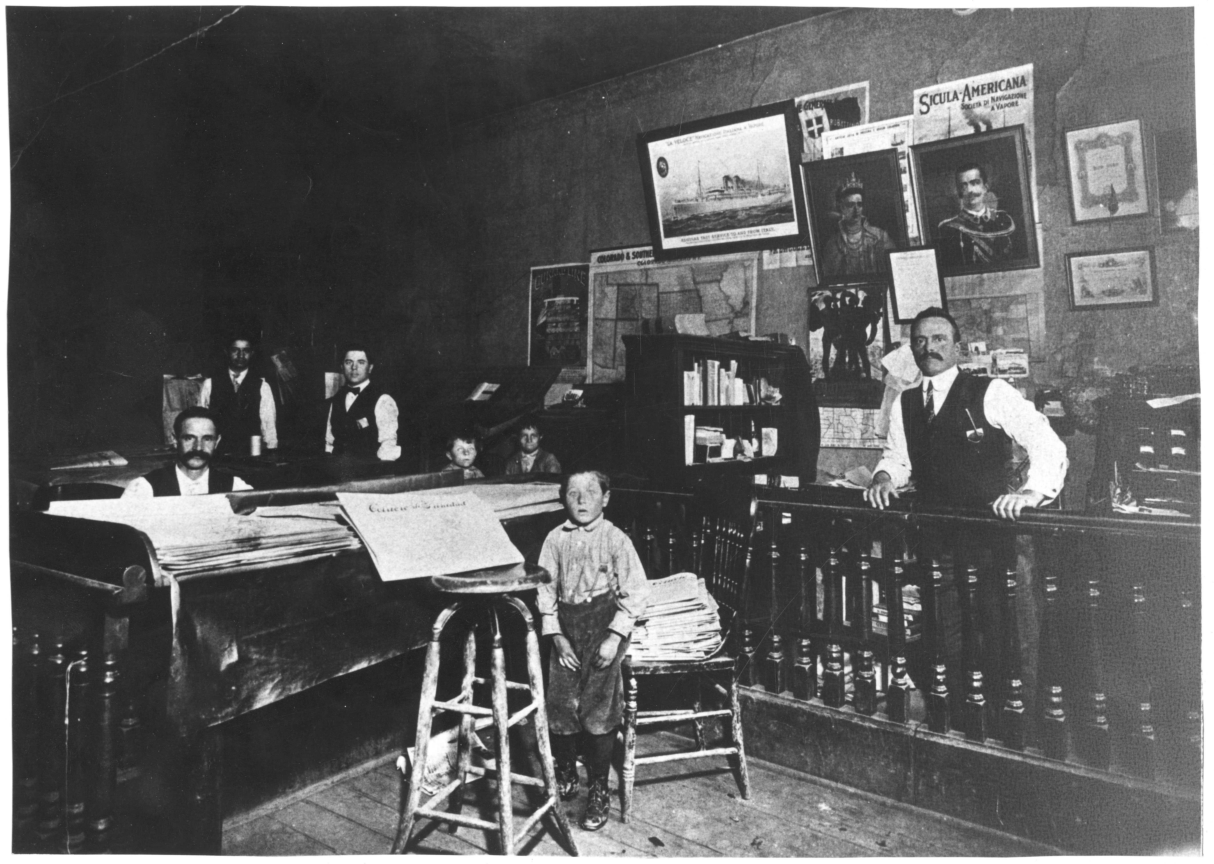 Il Corriere di Trinidad printing office 1910