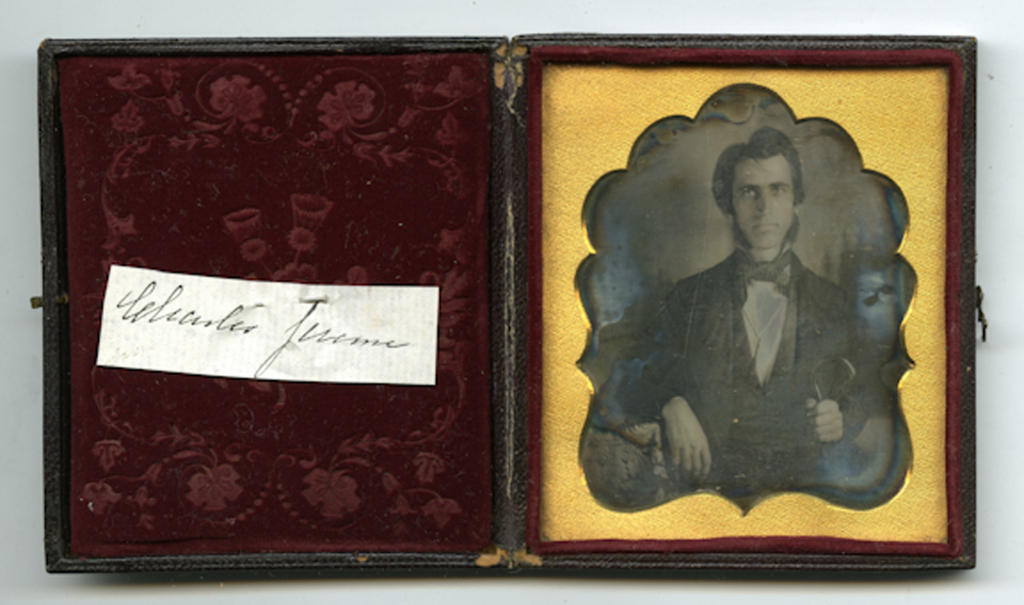 Daguerreotype of Charles Jermone (1815-1873) taken by an unidentified photographer circa 1847-1851