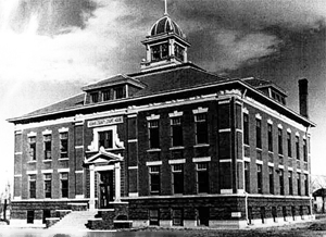 Adams County Courthouse (Brighton City Hall) - 5AM.92, historic black and white (1906)