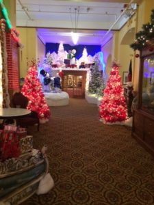 Christmas decorations at Hotel Colorado.