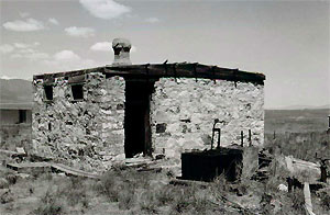 An image of the Westcliffe Jail prior to restoration.