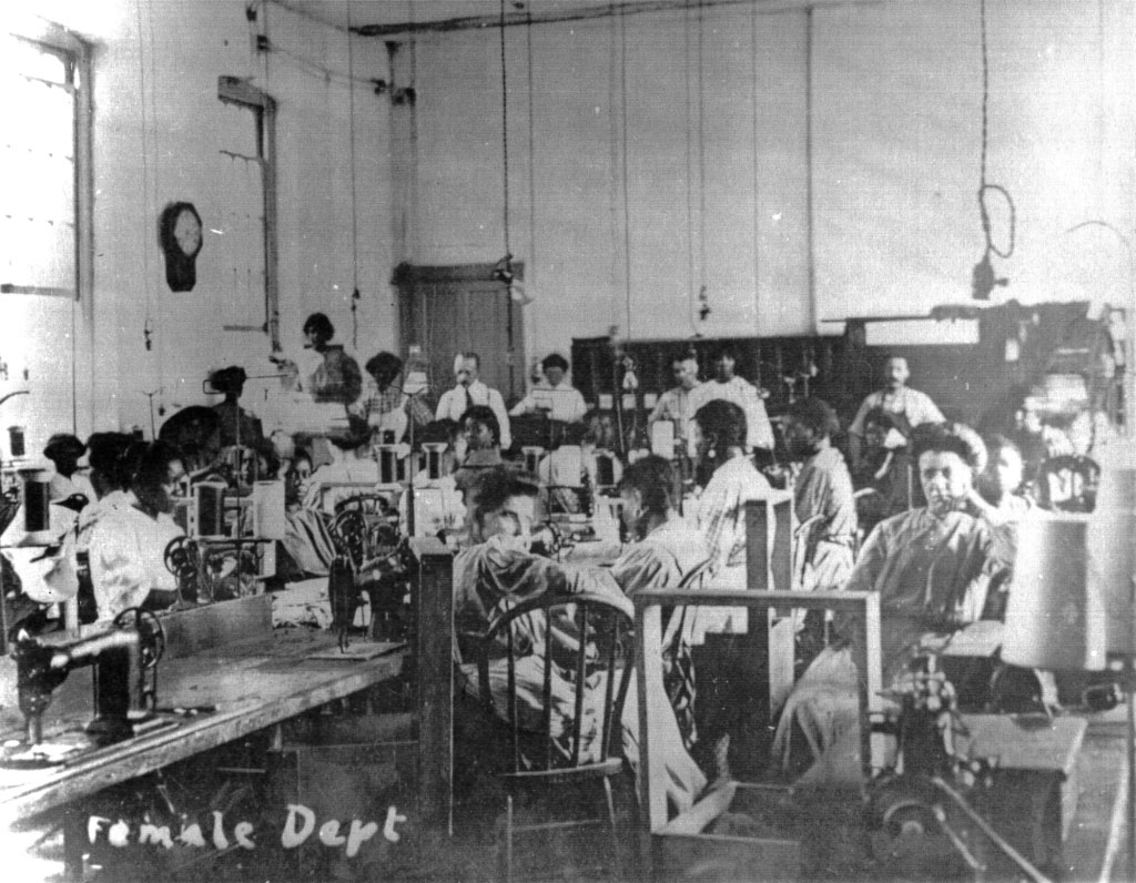 Sewing Industry Room, 1909, at the Colorado Women's Prison.