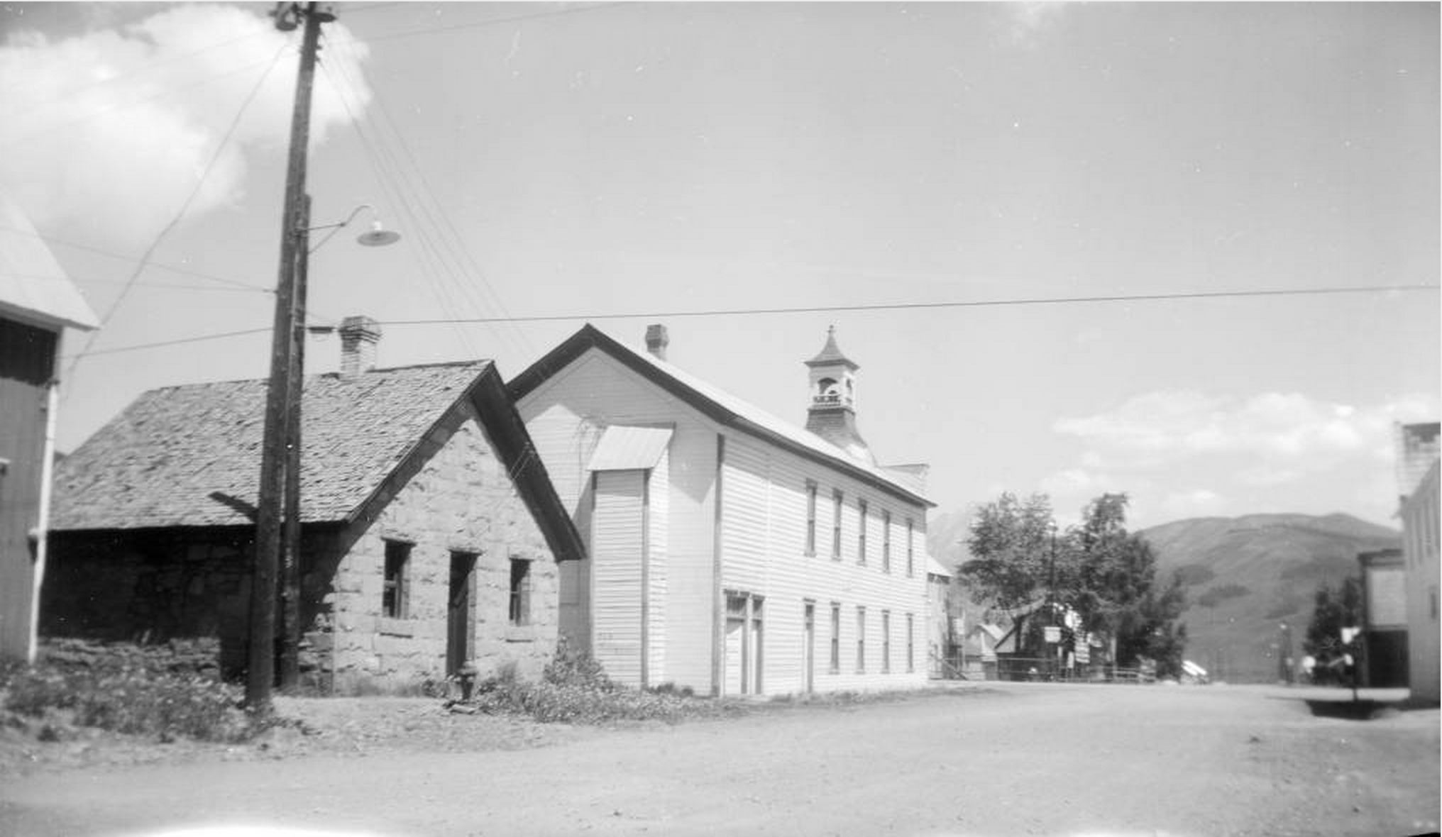 Historic photo of the Crested Butte Jail
