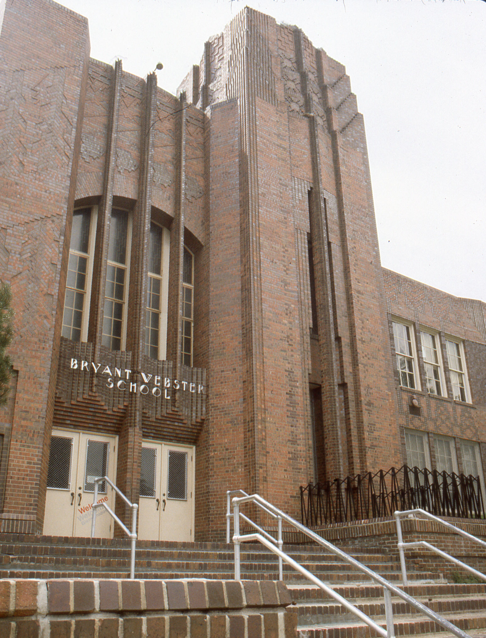 The Bryant Webster Elementary School is a Denver example of the Art Deco architectural style.