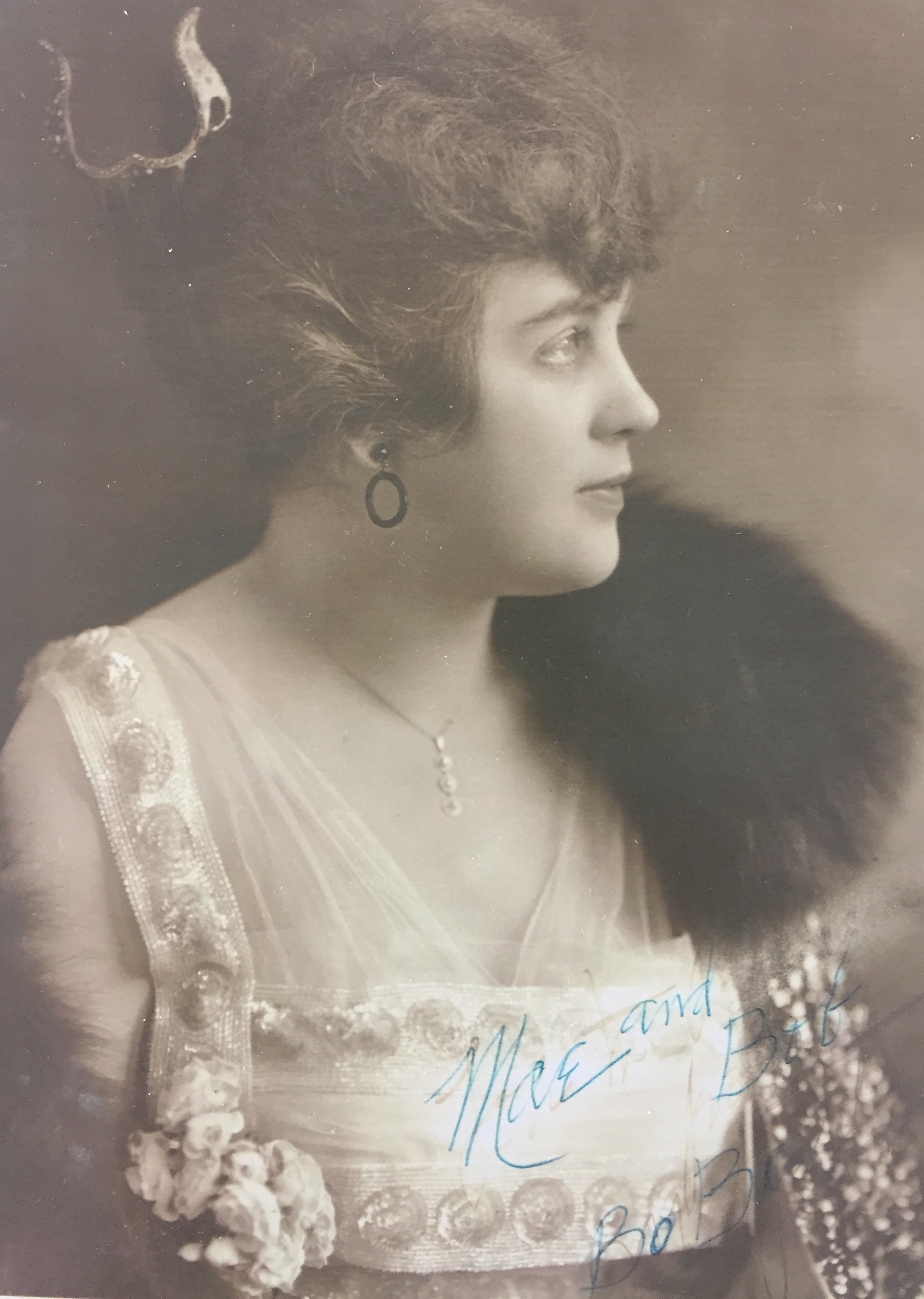 A photo portrait of Margaret Gessing, looking off to the side.