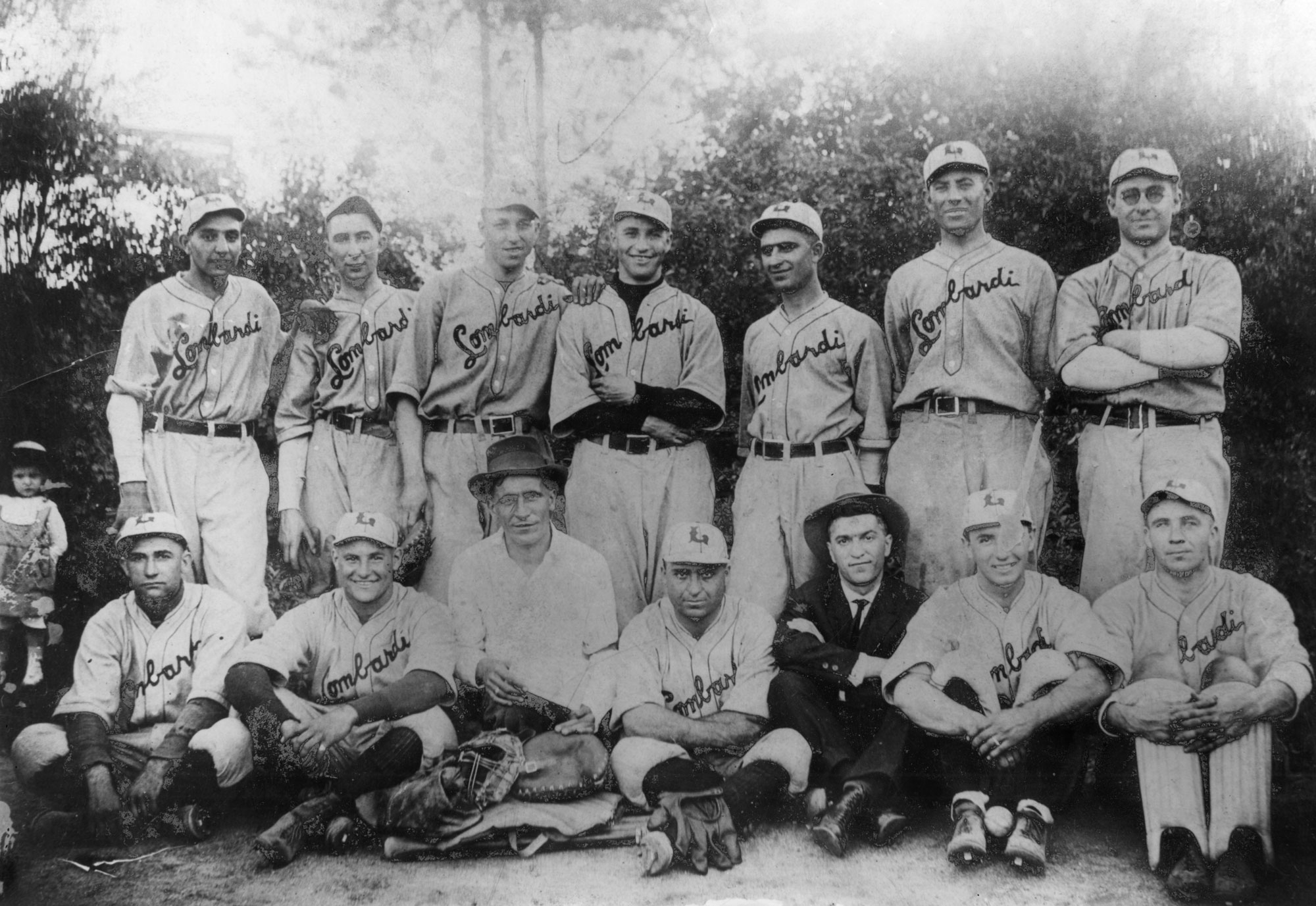 Lombardi Billiard Hall baseball team, Denver, about 1925