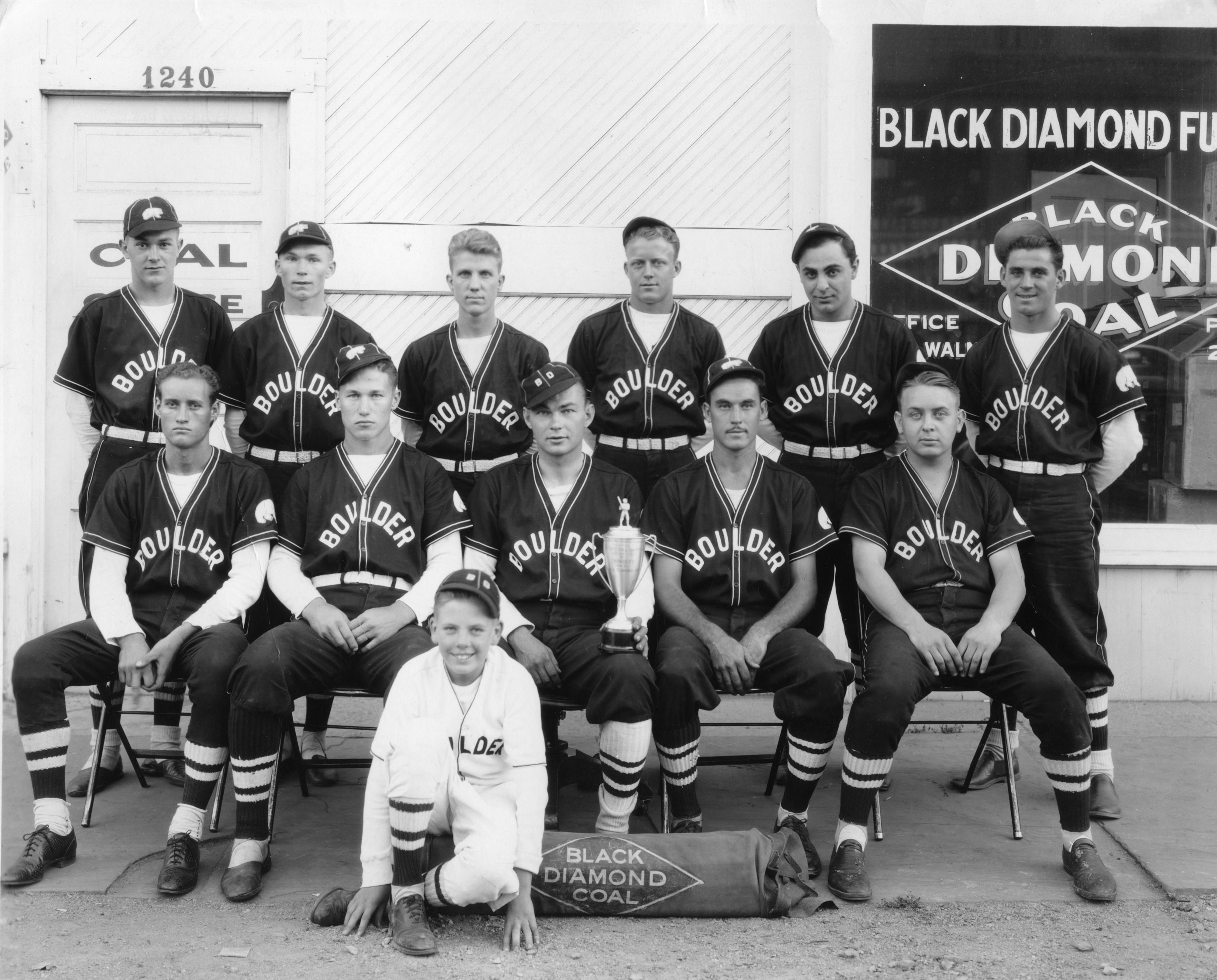 Black Diamond Coal Company baseball team, Boulder, 1936