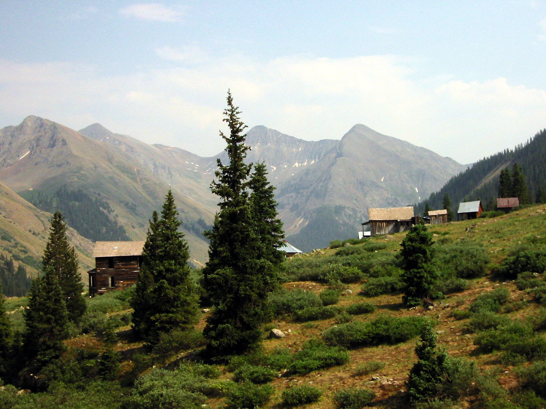 Overview of the Animas Forks townsite in 2004.