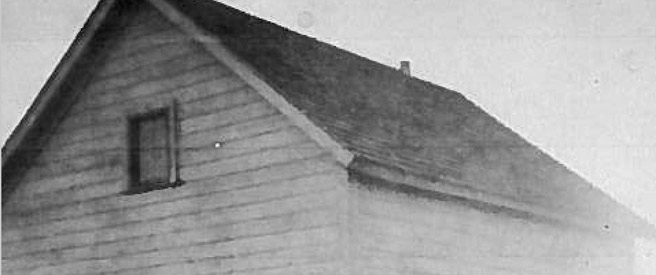 Historic image of part of a building on the Link Farm.