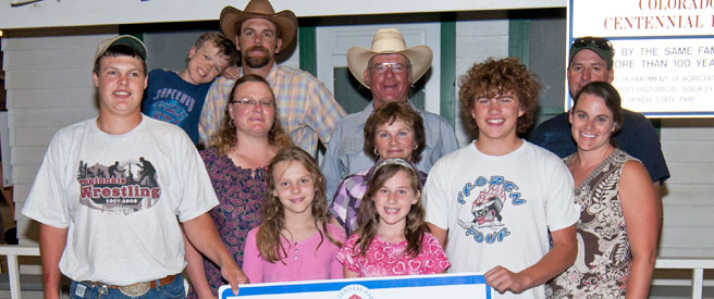 McLain Ranch family at the Colorado State Fair.