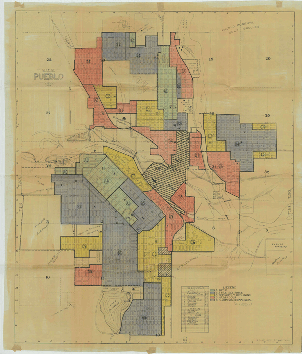 map of Pueblo