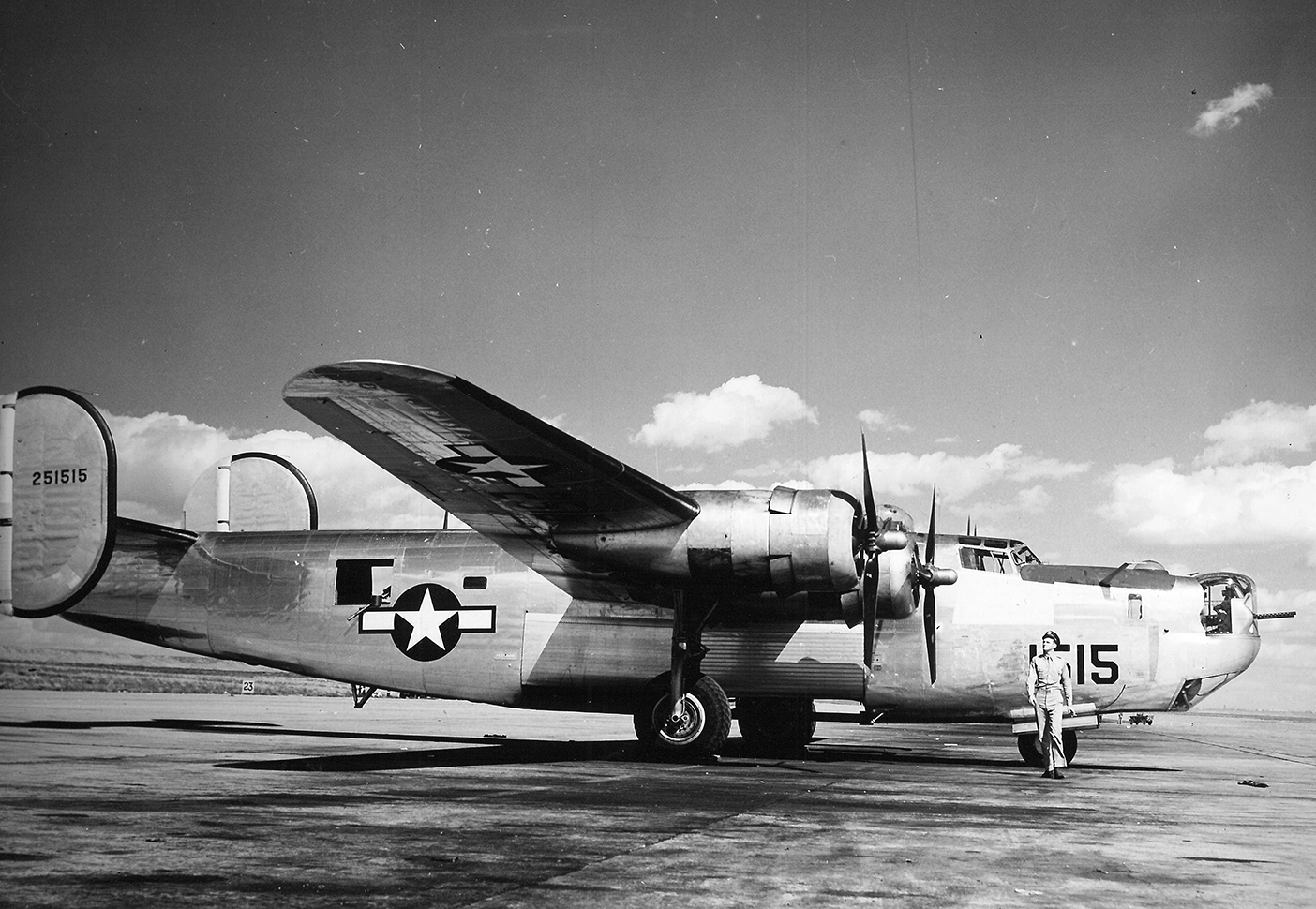 Photo of B-24 Liberator airplane, Army Air Force Base and Ordinance Depot, Pueblo