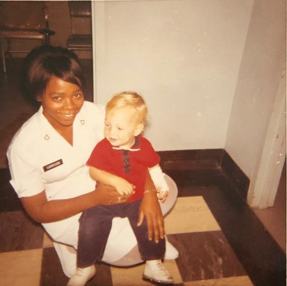Deborah Wallace with child patient