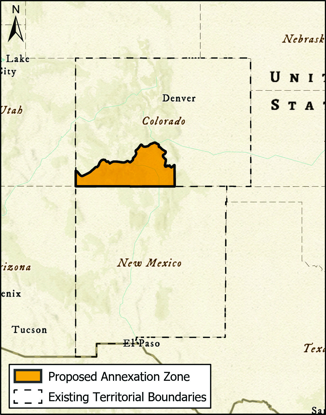 San Luis Valley Annexation Map