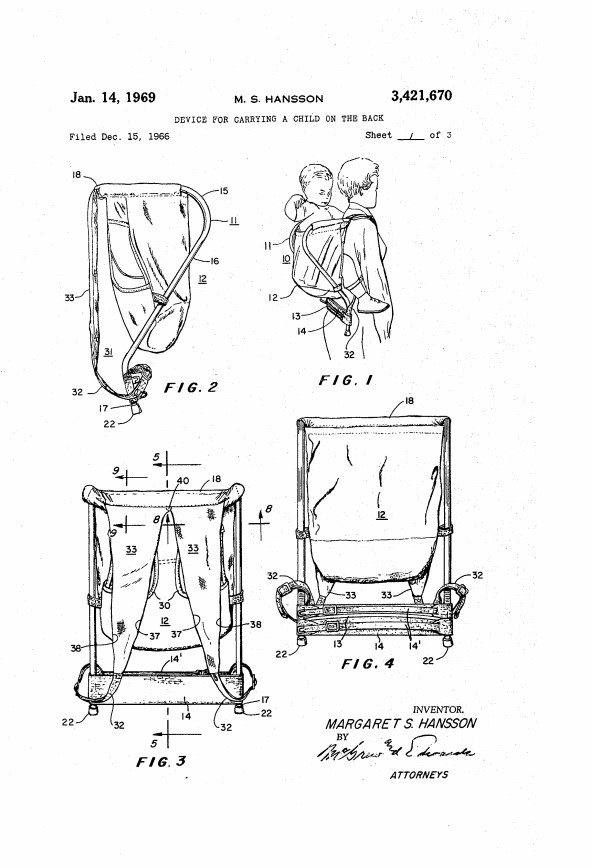 Margaret S Hansson Patent Drawing