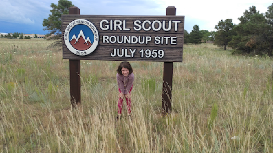 A modern-day girl scout
