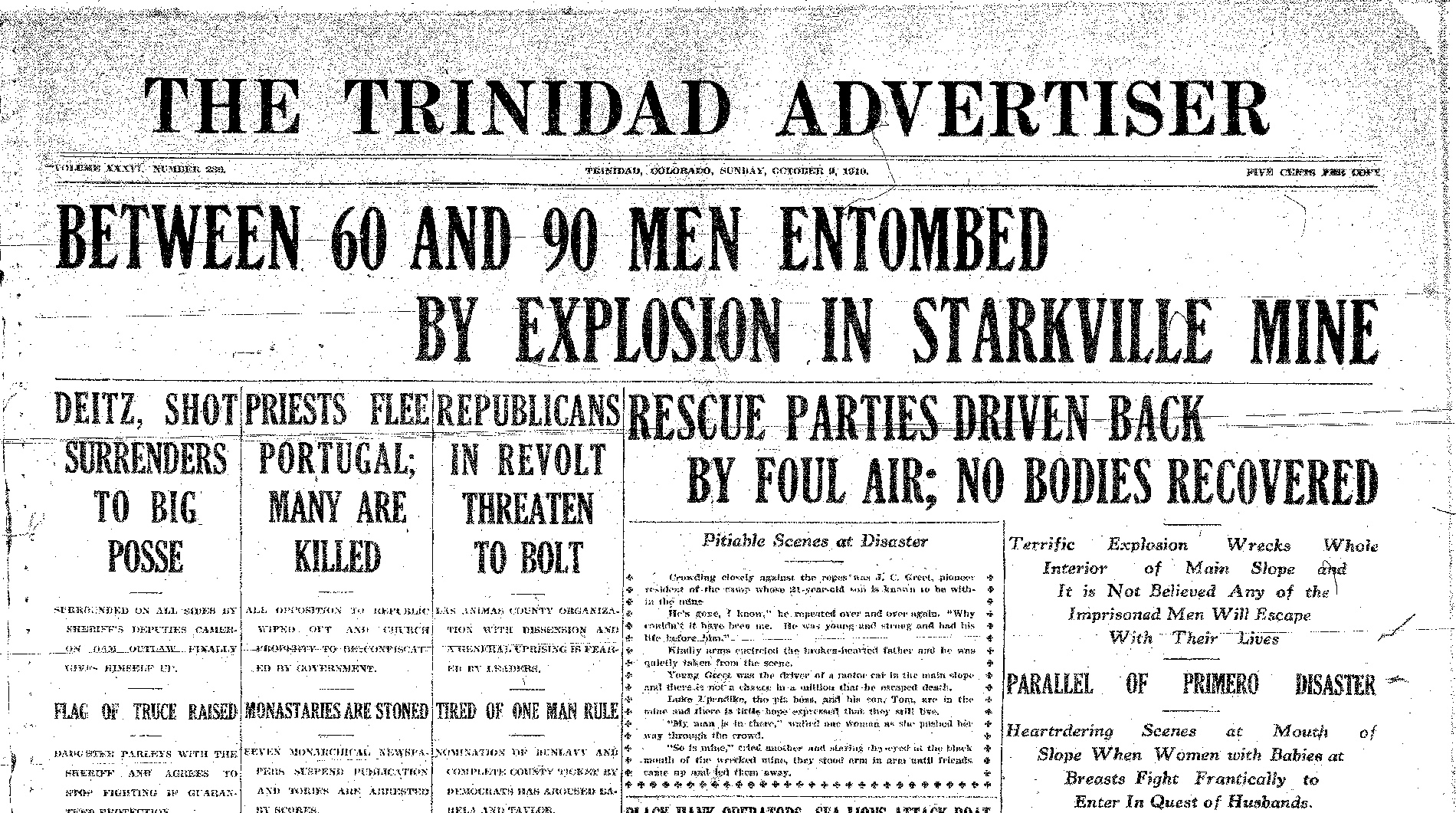 Trinidad Advertiser Starkville disaster
