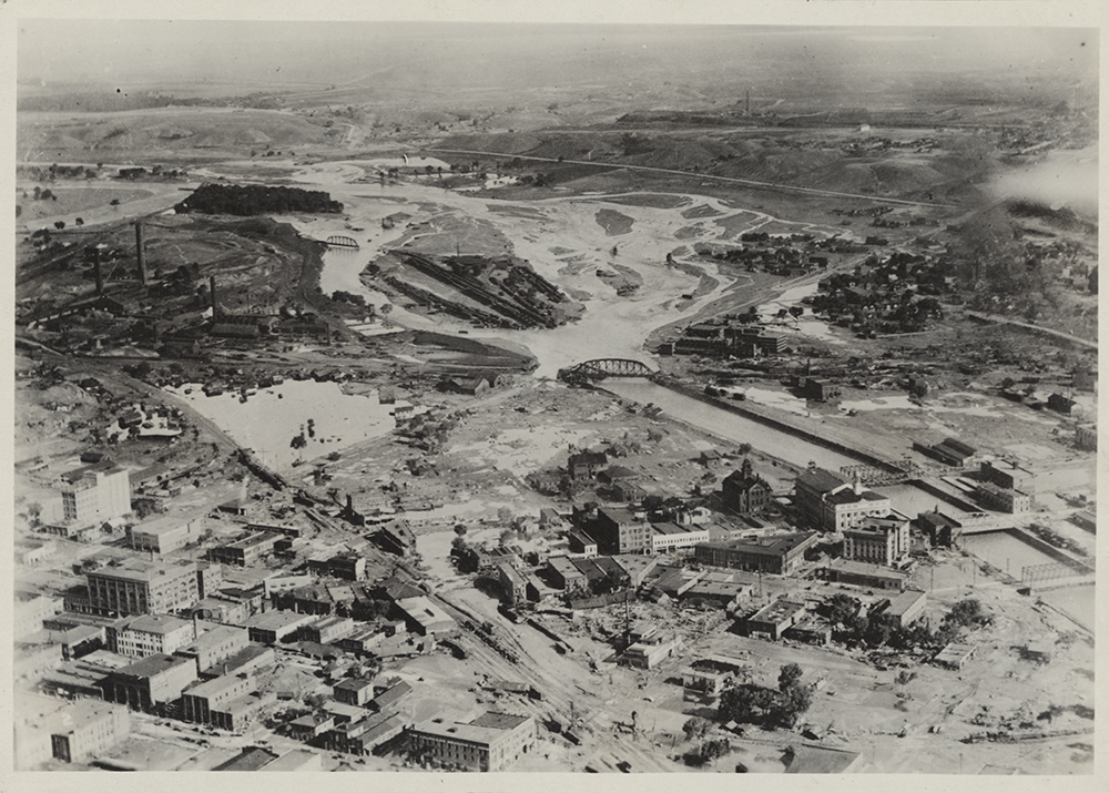 1921 Pueblo Flood aerial view