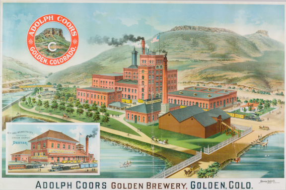 The Coors Brewery in Golden in About 1900 