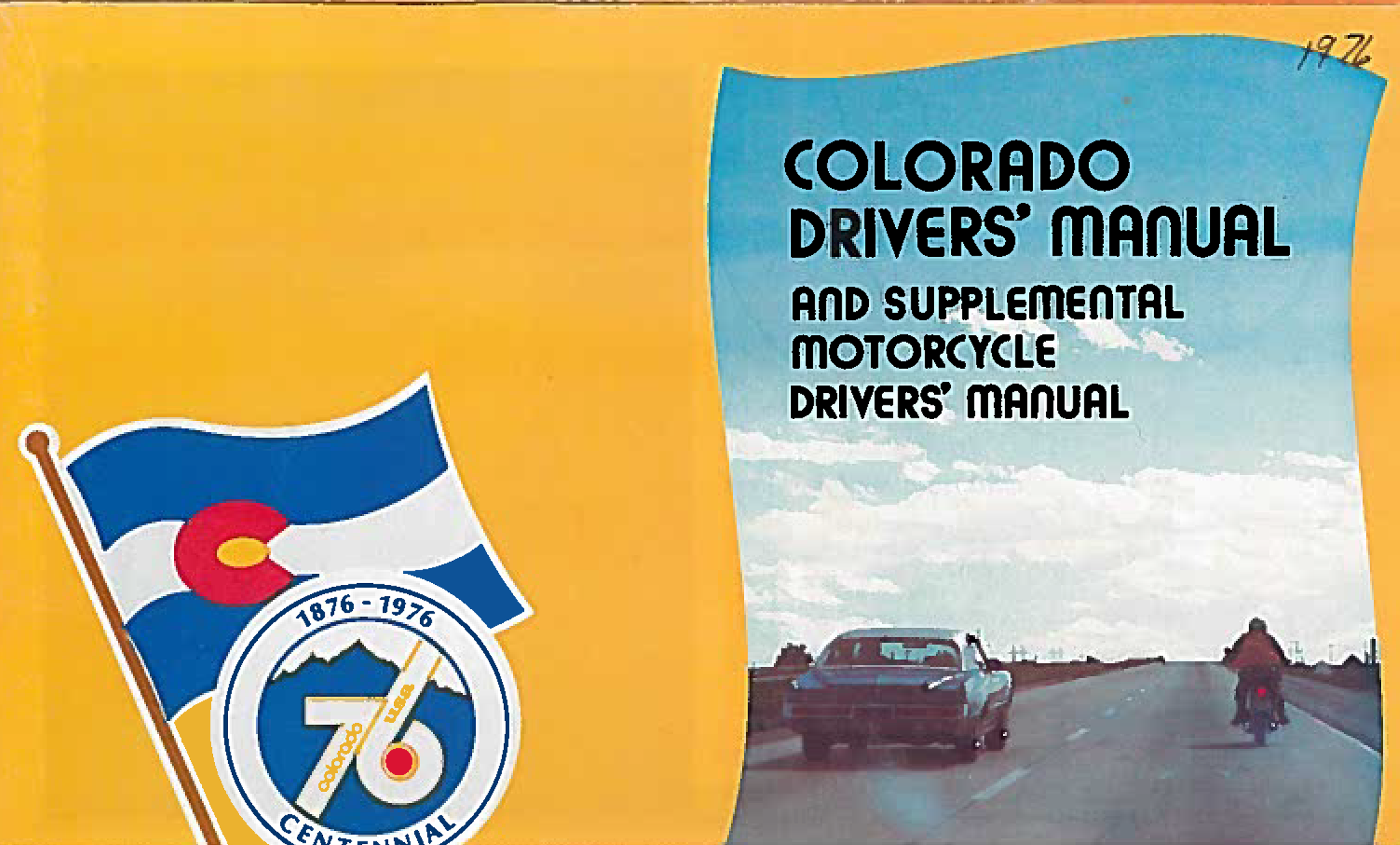 "Colorado Drivers' Manual and Supplemental Motorcycle Drivers' Manual."