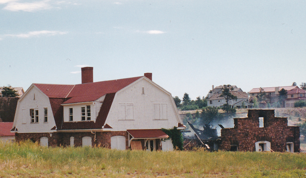 MWA Tuberculosis Sanatorium after the 1994 fire, which left only ruins behind.
