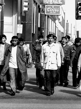 Brown Berets protesting Coors
