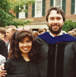 Nicki Gonzalez and Professor Luftig
