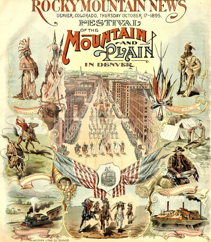 Rocky Mountain News advert for the Festival of Mountain and Plains
