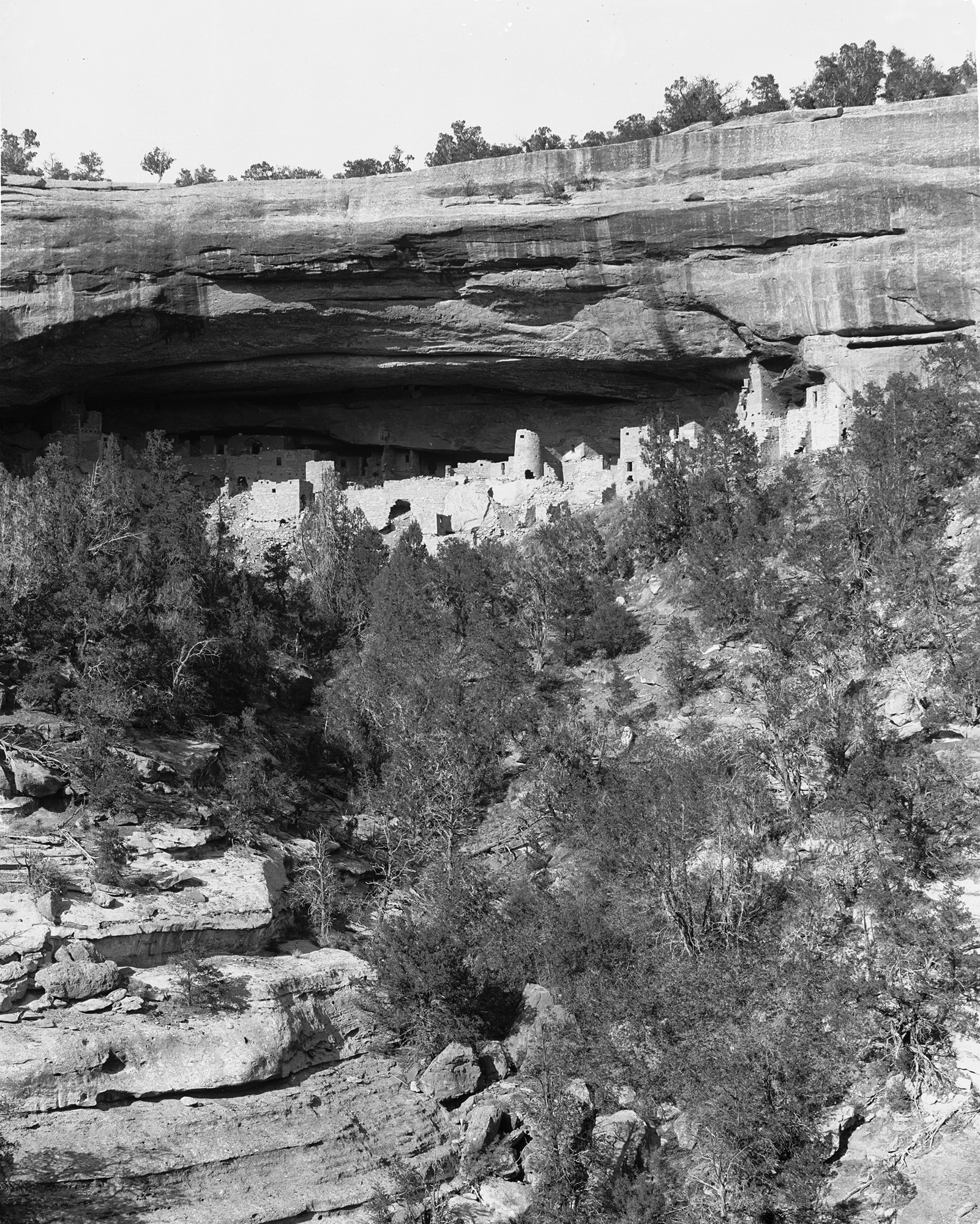 Mesa Verde Cliff Palace from across the canyon