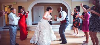 GHM bride and groom dancing