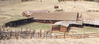 A corral and associated outbuildings in the Walker Ranch historic district.