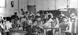 Sewing Industry Room, 1909, at the Colorado Women's Prison.