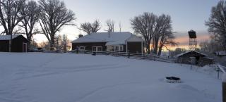 Hohnholz Ranch in the snow.