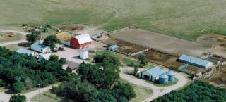 Aerial view of the Lett Ranch.
