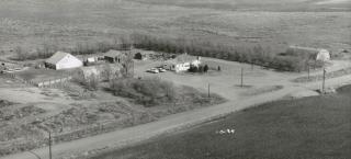 Aerial view of the Washington County farm in the 1960s.