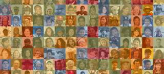Mosaic of faces