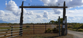 Ranch entrance gate.