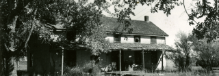 The “old Prowers house” in Boggsville, Colorado, photographed in October 1957.