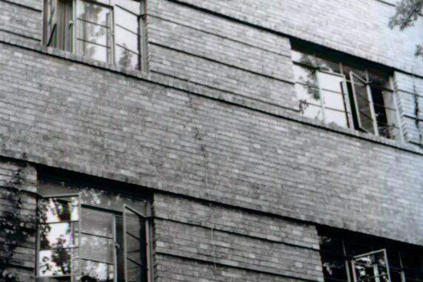 Windows and brickwork at the Stanley Arms Apartments, 1998