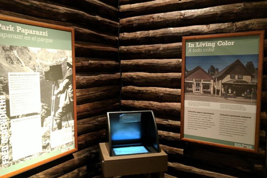 Two information panels from RMNP100 Exhibit