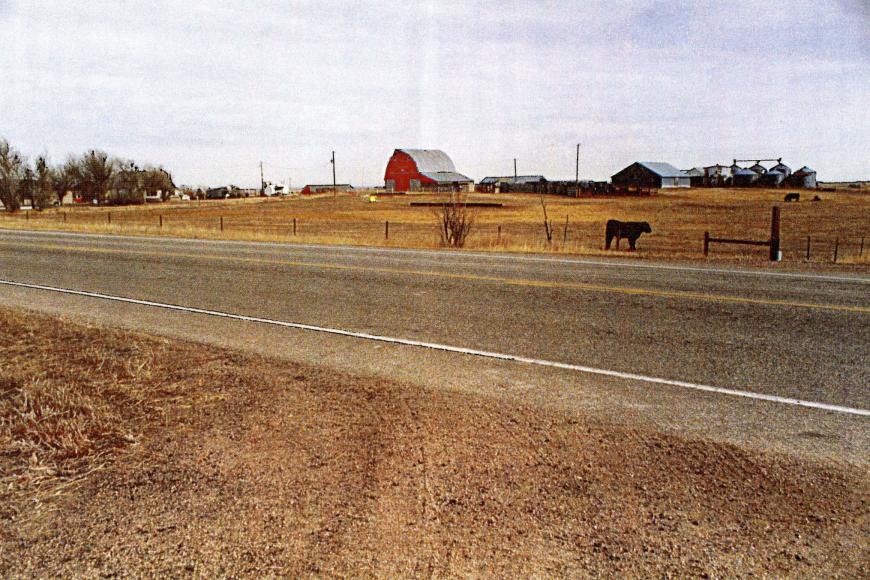 A view across the highway towards the Conrad & Hazel Schmidt Family Trust in 1994